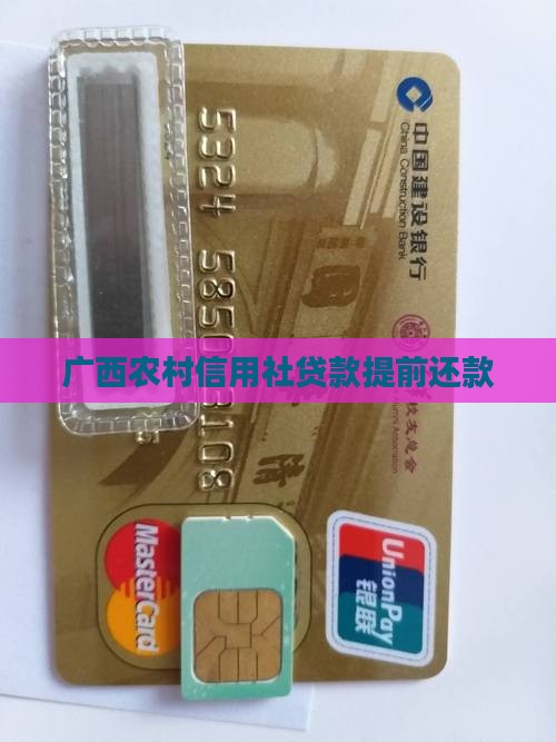 南宁信用社贷款提前还款