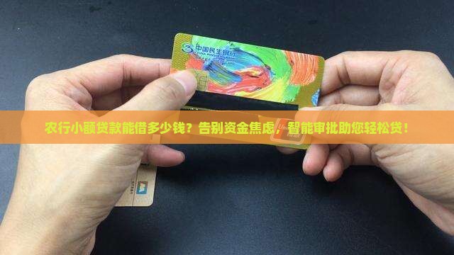 农行小额贷款能借多少钱
