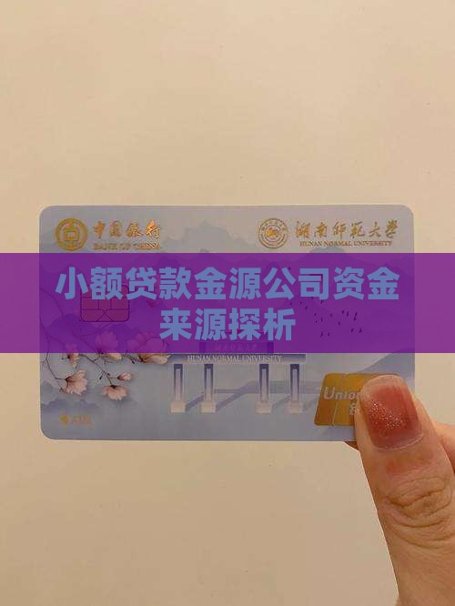 小额贷款资金源