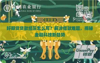 好期贷贷款经历怎么写
