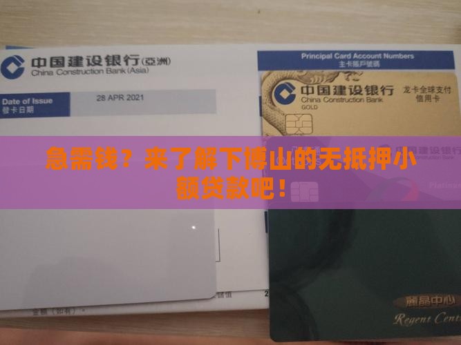 博山无抵押小额贷款