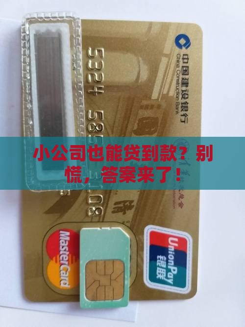 小公司可以贷款么