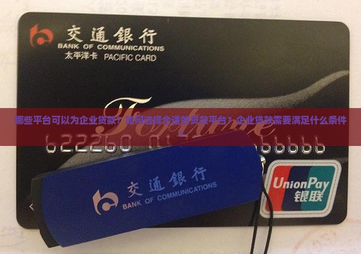 哪些平台可以为企业贷款