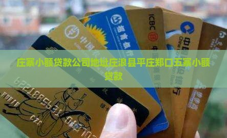 庄寨小额贷款