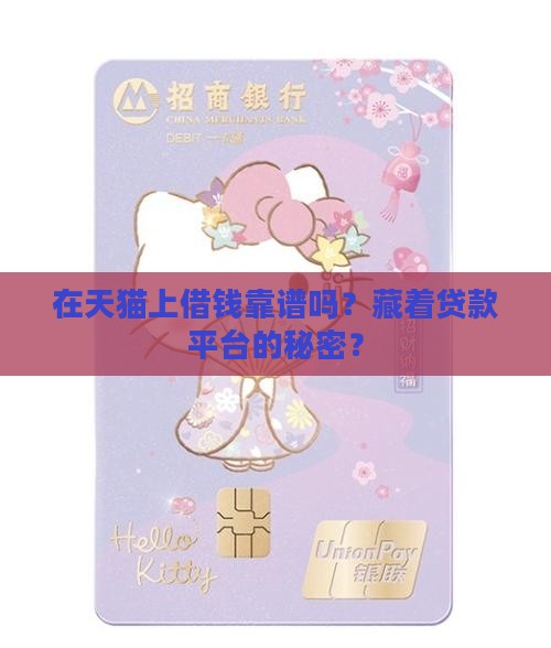 天猫有贷款平台吗