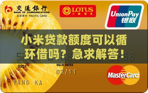 小米贷款额度能循环借吗