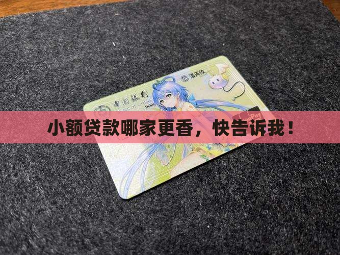 小额贷款哪个好过