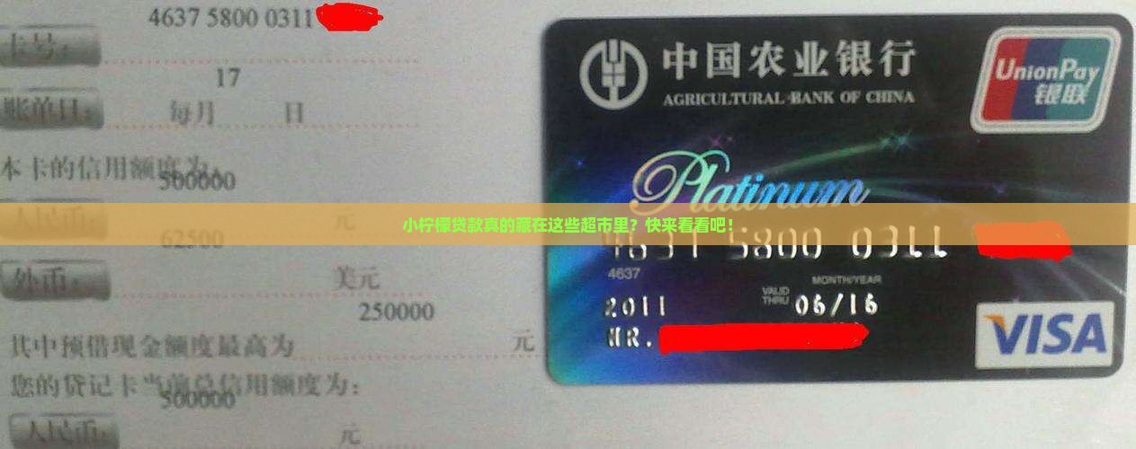 小柠檬贷款在哪个超市