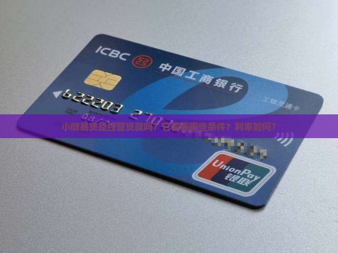 小微易贷是经营贷款吗