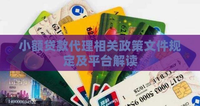 小额贷款代理相关政策 小额贷款代理相关政策