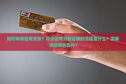 怎么开信用贷款店铺流程