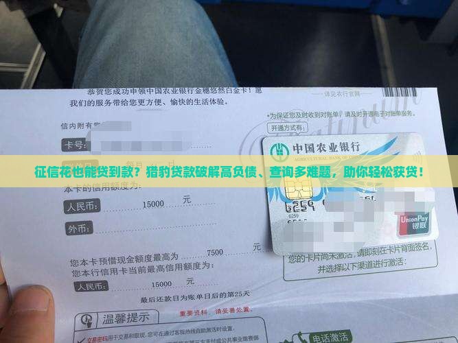 征信花可以到猎豹贷款