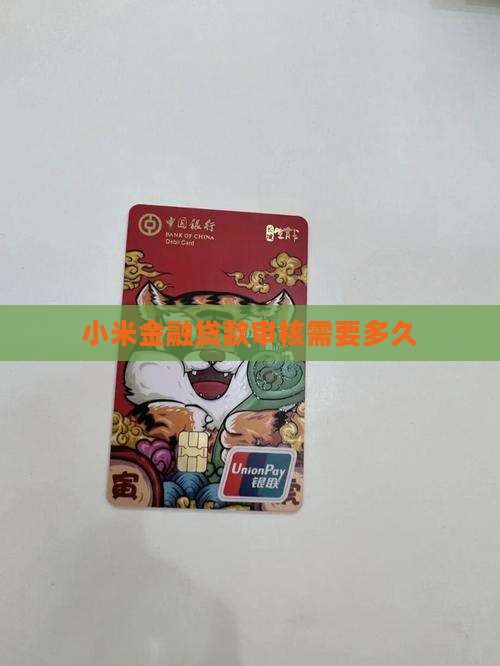 小米金融贷款审核多久