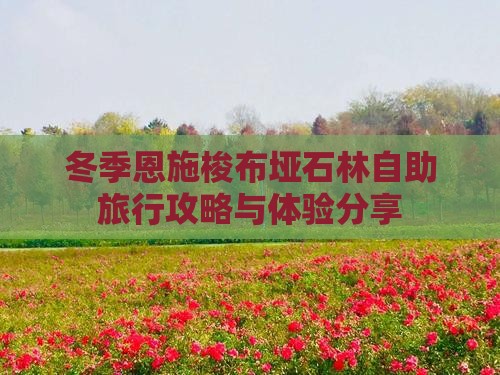 冬季恩施梭布垭石林自助旅行攻略与体验分享 冬季恩施梭布垭石林自助旅行攻略与体验分享