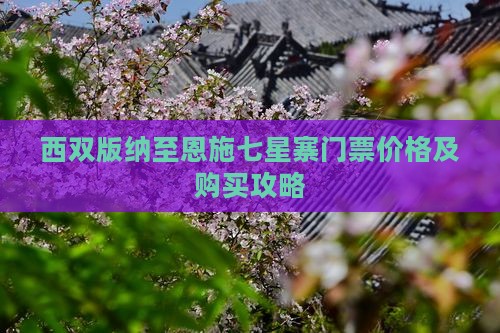 西双版纳至恩施七星寨门票价格及购买攻略