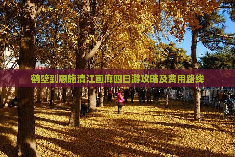 鹤壁到恩施清江画廊四日游攻略及费用路线