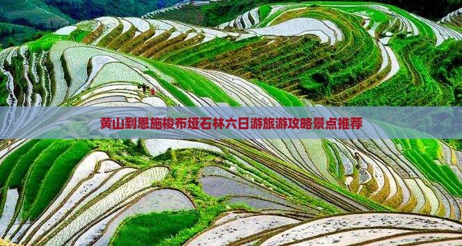 黄山到恩施梭布垭石林六日游旅游攻略景点推荐
