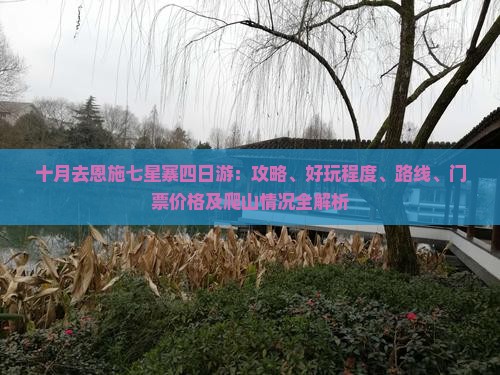 十月去恩施七星寨四日游：攻略、好玩程度、路线、门票价格及爬山情况全解析