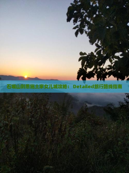石嘴山到恩施土家女儿城攻略： Detailed旅行路线指南