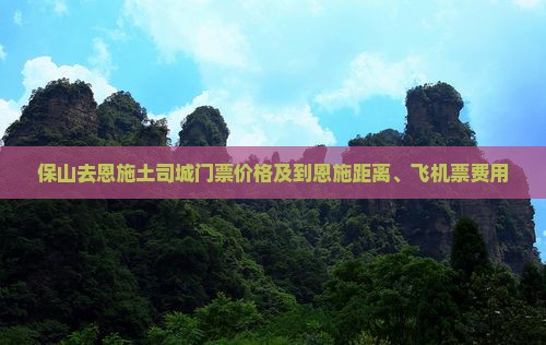 保山去恩施土司城门票价格及到恩施距离、飞机票费用
