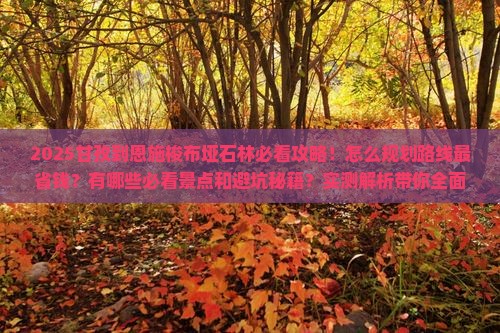 甘孜到恩施梭布垭石林攻略