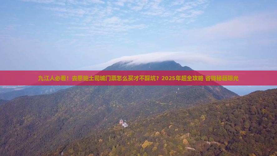 九江去恩施土司城门票
