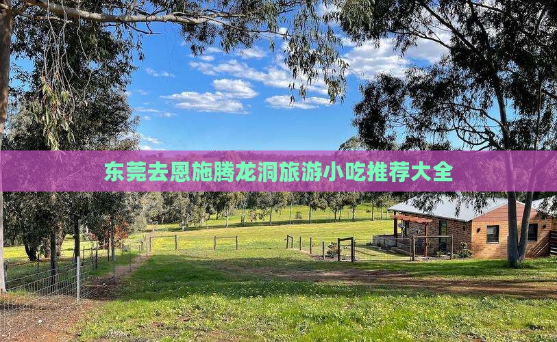 东莞去恩施腾龙洞旅游小吃