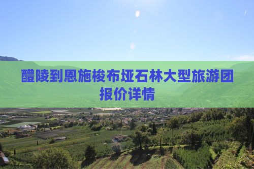 醴陵到恩施梭布垭石林大型旅游团报价详情