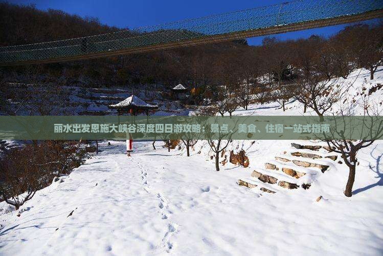 丽水出发恩施大峡谷深度四日游攻略：景点、美食、住宿一站式指南