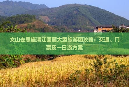 文山去恩施清江画廊大型旅游团攻略：交通、门票及一日游方案
