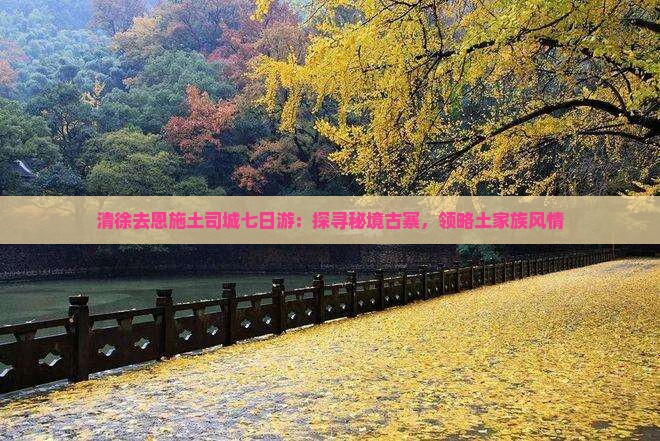 清徐去恩施土司城七日游：探寻秘境古寨，领略土家族风情