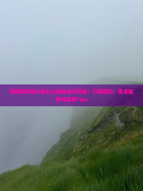 铜陵到恩施土家女儿城自由行攻略：行程规划、景点推荐与实用Tips
