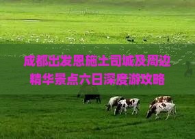 成都出发恩施土司城及周边精华景点六日深度游攻略