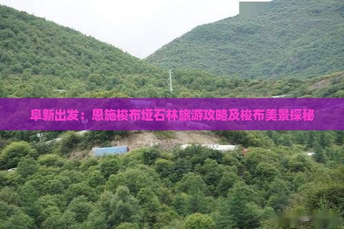 阜新出发：恩施梭布垭石林旅游攻略及梭布美景探秘