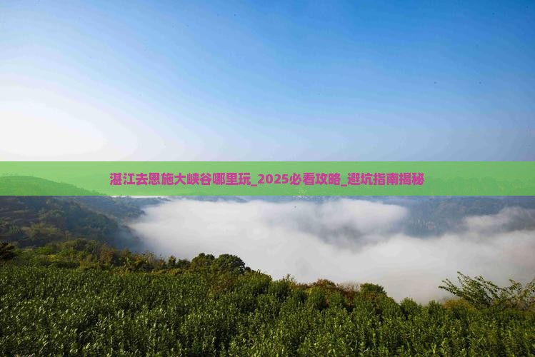 湛江去恩施大峡谷哪里玩