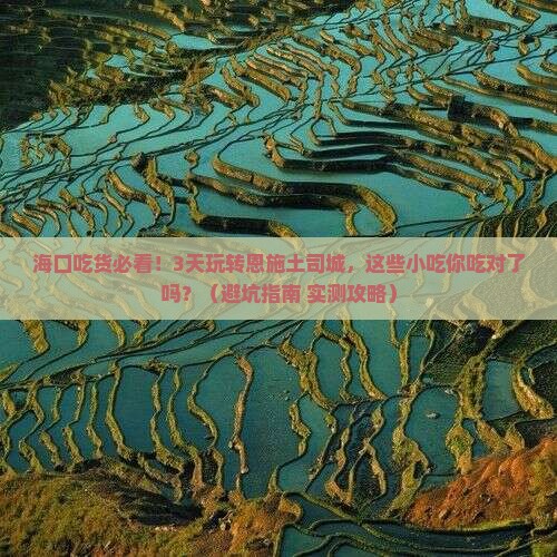 海口去恩施土司城旅游小吃