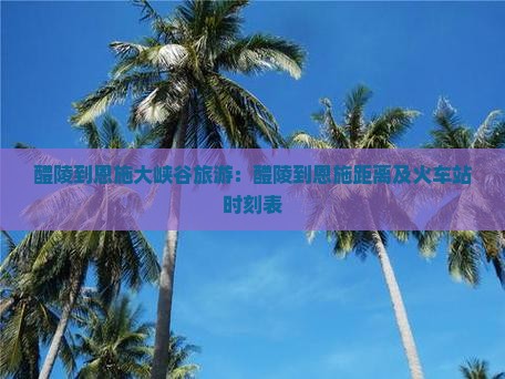 醴陵到恩施大峡谷旅游