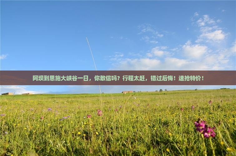 阿坝到恩施大峡谷一日