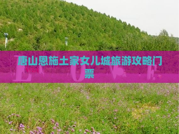 唐山去恩施土家女儿城门票
