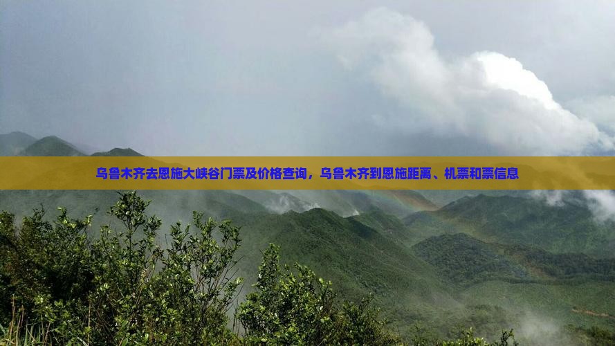 乌鲁木齐去恩施大峡谷门票