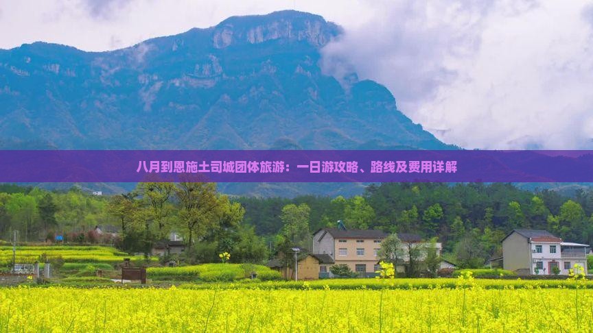 八月到恩施土司城团体旅游：一日游攻略、路线及费用详解