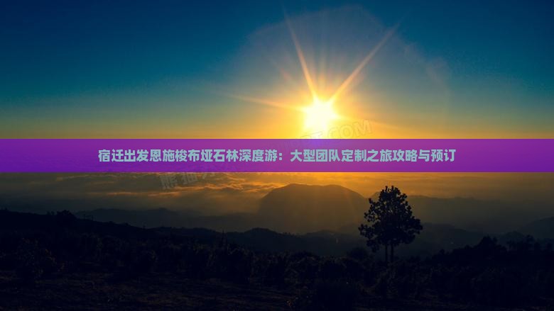 宿迁出发恩施梭布垭石林深度游：大型团队定制之旅攻略与预订