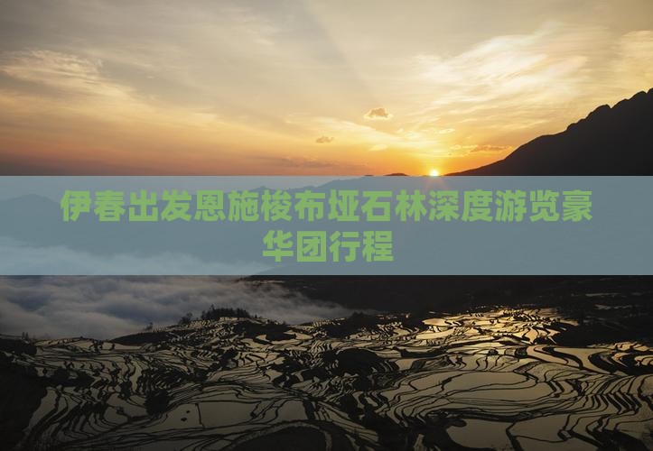 伊春出发恩施梭布垭石林深度游览豪华团行程