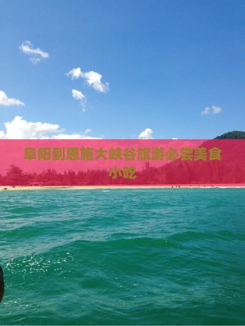 阜阳到恩施大峡谷旅游必尝美食小吃