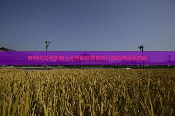 苏州出发至恩施七星寨深度游自由行攻略与团组信息