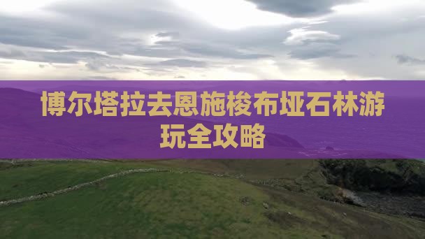 博尔塔拉去恩施梭布垭石林游玩全攻略