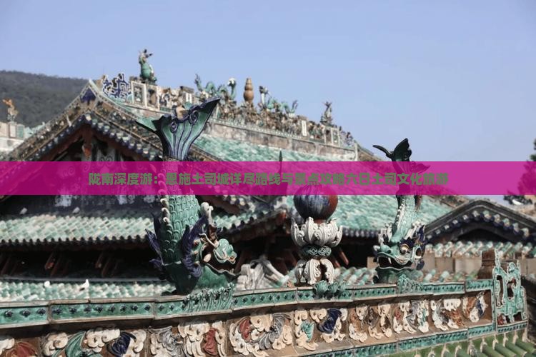陇南深度游：恩施土司城详尽路线与景点攻略六日土司文化旅游