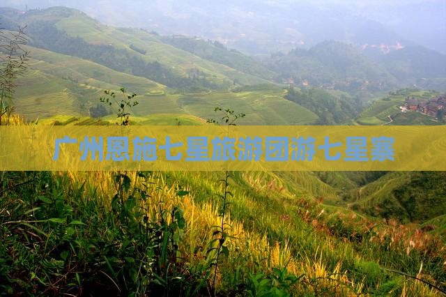 广州去恩施七星寨大型旅游团