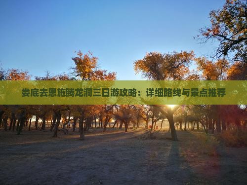 娄底去恩施腾龙洞三日游