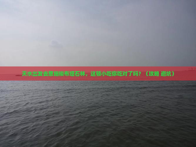 天水到恩施梭布垭石林旅游小吃
